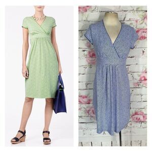 Boden cap sleeve v neck casual jersey day dress